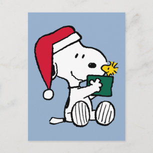 Peanuts   Snoopy Santa & Woodstock Gift Briefkaart