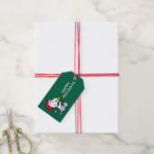 Peanuts | Snoopy Santa & Woodstock Gift Cadeaulabel (Met Touw)