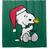 Peanuts | Snoopy Santa & Woodstock Gift Douchegordijn (Voorkant)