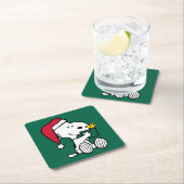 Peanuts | Snoopy Santa & Woodstock Gift Kartonnen Onderzetters (Insitu)