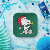 Peanuts | Snoopy Santa & Woodstock Gift Papieren Bordje (Feest)