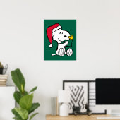 Peanuts | Snoopy Santa & Woodstock Gift Poster (Thuiskantoor)