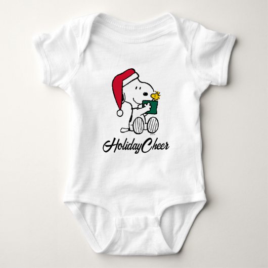 Peanuts | Snoopy Santa & Woodstock Gift Romper (Voorkant)