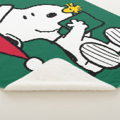 Peanuts | Snoopy Santa & Woodstock Gift Sherpa Deken (3/4)