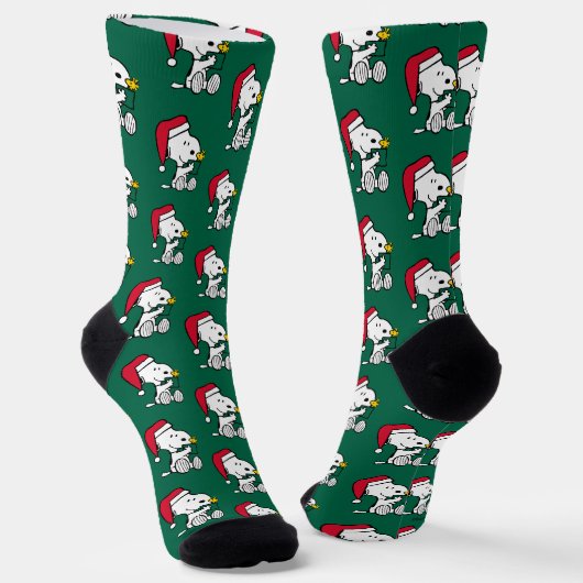Peanuts | Snoopy Santa & Woodstock Gift Sokken (Gebogen)