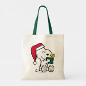 Peanuts | Snoopy Santa & Woodstock Gift Tote Bag (Achterkant)