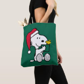 Peanuts | Snoopy Santa & Woodstock Gift Tote Bag (Dichtbij)