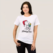 Peanuts | Snoopy Santa & Woodstock Gift Tri-Blend Shirt (Voorkant volledig)