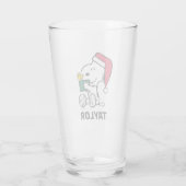 Peanuts | Snoopy Santa & Woodstock | Jouw namen to Glas (Achterkant)