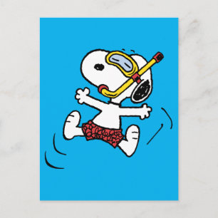 Peanuts   Snoopy Scuba Diver Briefkaart