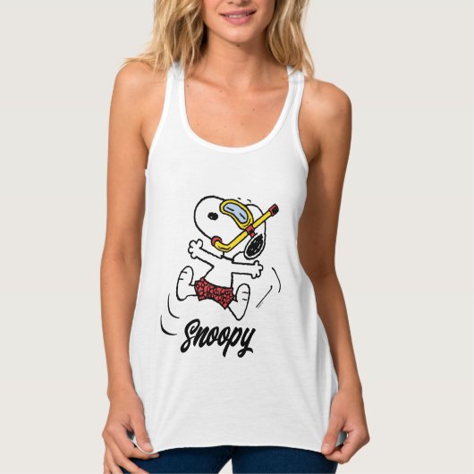 Peanuts | Snoopy Scuba Diver Tanktop (Voorkant)