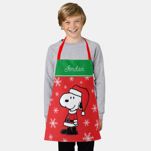 Peanuts | Snoopy Sinterklaas | Jouw namen toevoege Schort (Gedragen)