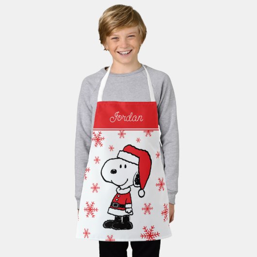 Peanuts | Snoopy Sinterklaas | Jouw namen toevoege Schort (Gedragen)