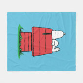 Peanuts | Snoopy Slaapt Fleece Deken (Voorkant (Horizontaal))