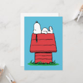 Peanuts | Snoopy Slaapt Kaart (Voorkant / Achterkant in situ)