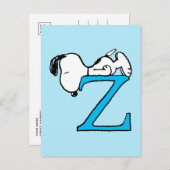 Peanuts | Snoopy Sleeping Z Briefkaart (Voorkant / Achterkant)