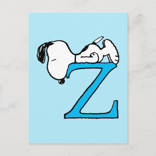 Peanuts | Snoopy Sleeping Z Briefkaart (Voorkant)