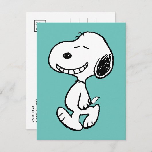 Peanuts | Snoopy Smile Briefkaart (Voorkant / Achterkant)