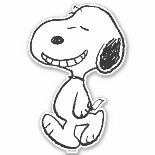 Peanuts | Snoopy Smile Sticker (Voorkant)