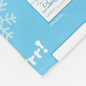 Peanuts | Snoopy Sneeuwdagpatroon Fleece Deken (Hoek)