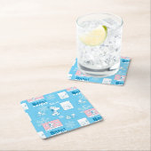 Peanuts | Snoopy Sneeuwdagpatroon Kartonnen Onderzetters (Insitu)