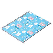 Peanuts | Snoopy Sneeuwdagpatroon Notitieboek (Linkerzijde)