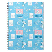 Peanuts | Snoopy Sneeuwdagpatroon Notitieboek (Voorkant)
