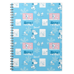 Peanuts Snoopy Sneeuwdagpatroon Notitieboek