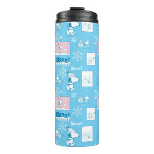 Peanuts   Snoopy Sneeuwdagpatroon Thermosbeker