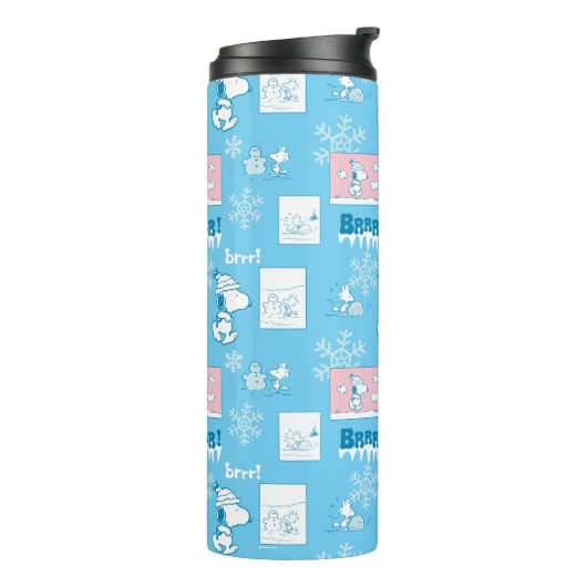 Peanuts | Snoopy Sneeuwdagpatroon Thermosbeker (Gedraaid links)