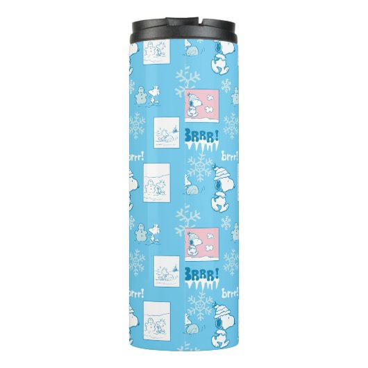 Peanuts | Snoopy Sneeuwdagpatroon Thermosbeker (Achterkant)