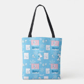 Peanuts | Snoopy Sneeuwdagpatroon Tote Bag (Achterkant)