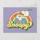 Peanuts | Snoopy Sparkle Rainbow Briefkaart (Voorkant)