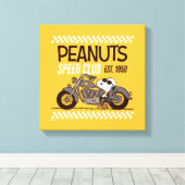 Peanuts | Snoopy Speed Club Canvas Afdruk (Insitu (Houten vloer))