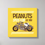 Peanuts | Snoopy Speed Club Canvas Afdruk (Voorkant)