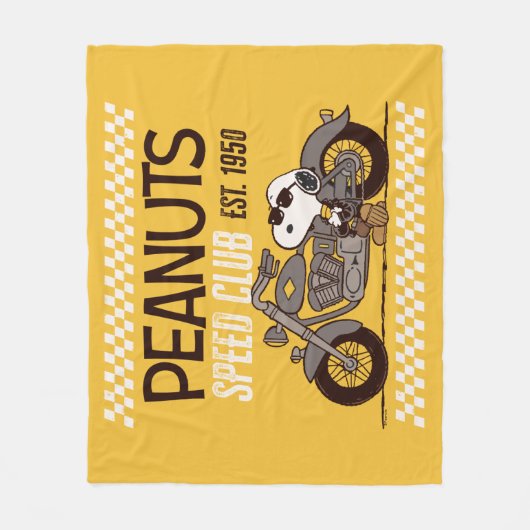 Peanuts | Snoopy Speed Club Fleece Deken (Voorkant)