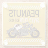 Peanuts | Snoopy Speed Club Glazen Onderzetter (Achterkant)