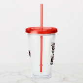 Peanuts | Snoopy Speed Club | Jouw namen toevoegen Acryl Drinkbeker (Rechts)