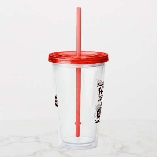 Peanuts | Snoopy Speed Club | Jouw namen toevoegen Acryl Drinkbeker (Rechts)