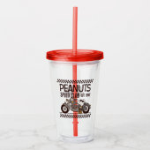 Peanuts | Snoopy Speed Club | Jouw namen toevoegen Acryl Drinkbeker (Voorkant)