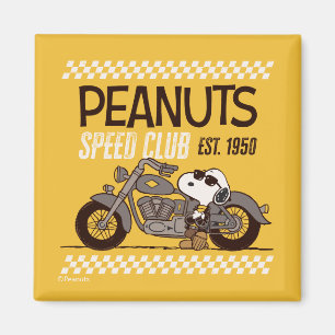 Peanuts   Snoopy Speed Club Magneet