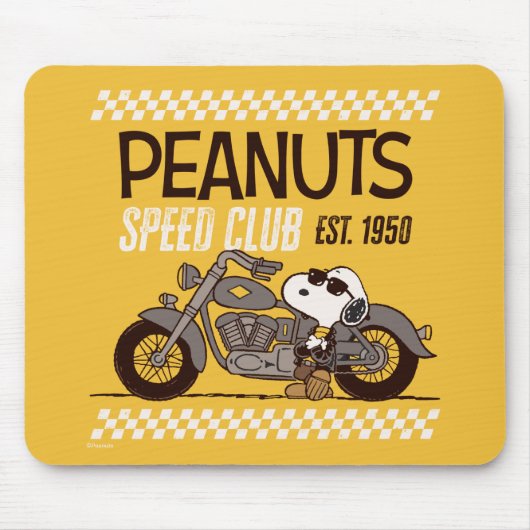 Peanuts | Snoopy Speed Club Muismat (Voorkant)