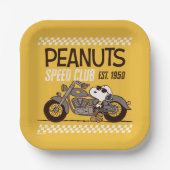 Peanuts | Snoopy Speed Club Papieren Bordje (Voorkant)