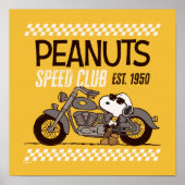 Peanuts | Snoopy Speed Club Poster (Voorkant)