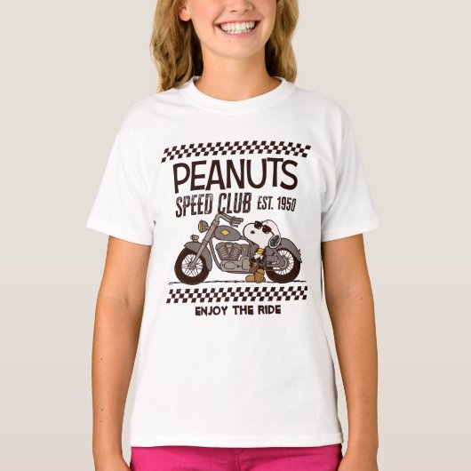 Peanuts | Snoopy Speed Club T-shirt (Voorkant)