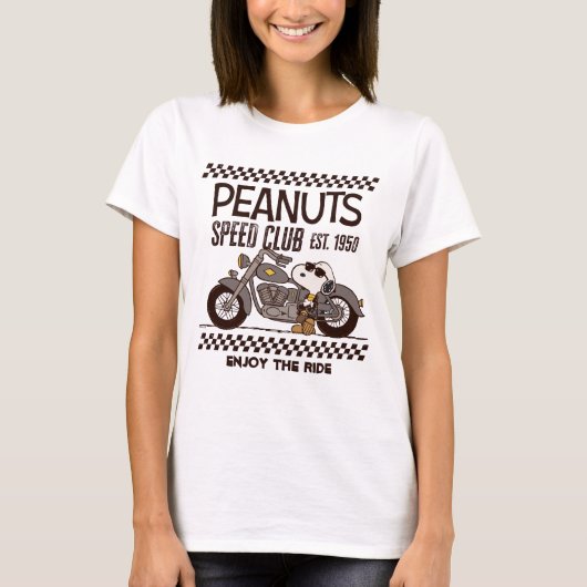 Peanuts | Snoopy Speed Club T-shirt (Voorkant)
