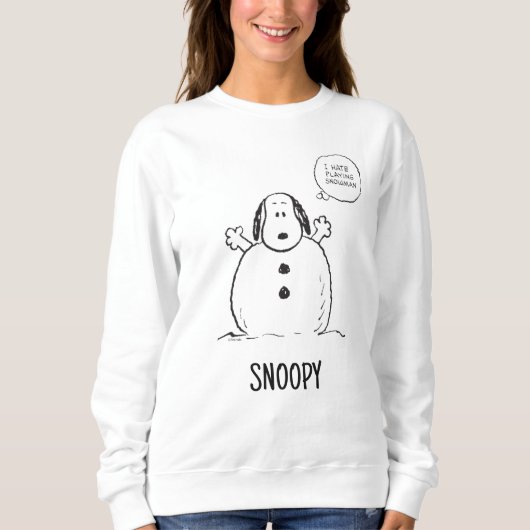 Peanuts | Snoopy Spelen Sneeuwman Trui (Voorkant)