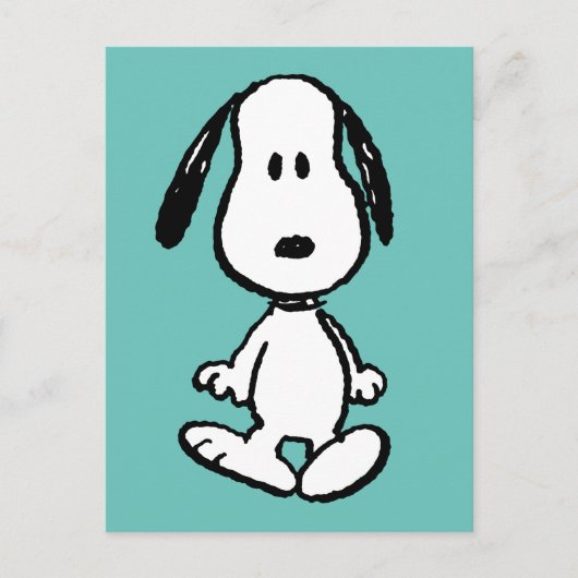 Peanuts | Snoopy staand hoog Briefkaart (Voorkant)