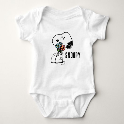 Peanuts | Snoopy Stop & Ruik de bloemen Romper (Voorkant)