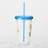 Peanuts | Snoopy Surfboard wedstrijd Acryl Drinkbeker (Rechts)